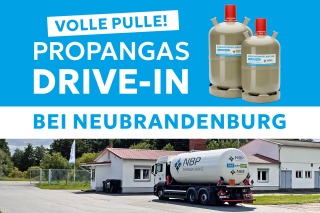 Propangas-Drive-in bei Neubrandenburg